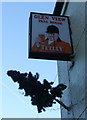 Sign for the Glen View Inn, Cornholme, Todmorden