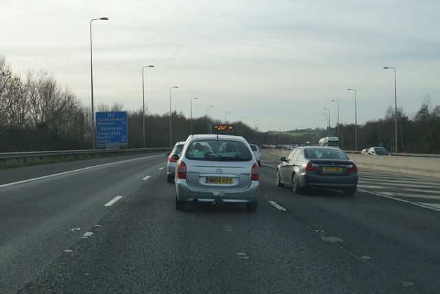 Tailback on the M5 © Bill Boaden cc-by-sa/2.0 :: Geograph Britain and ...