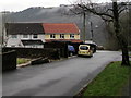 Contrasting roof colours, Twyn Road, Llanfach, Abercarn