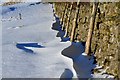 NT2338 : Sculpted snowdrift, Cademuir by Jim Barton