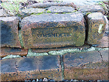 NS3574 : Old Walkinshaw brick at Parklea by Thomas Nugent