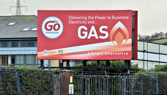 "Go" gas poster, Belfast (January 2017)