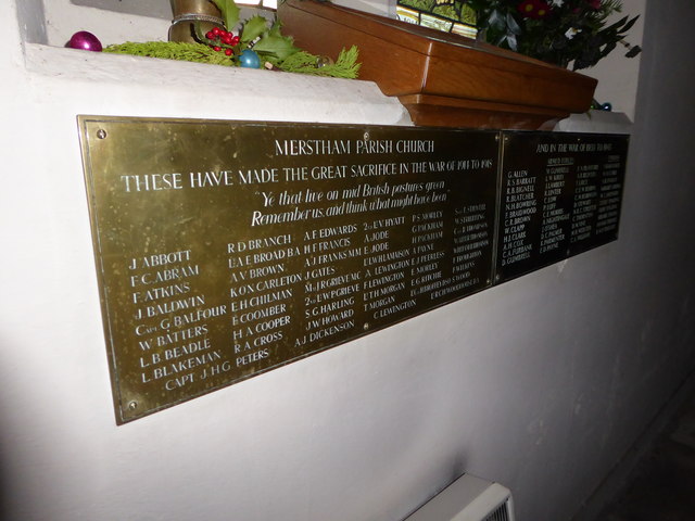St Katharine, Merstham: war memorial (from the 1914-18 side)