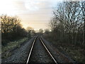 The railway to Knottingley at Dorr Farm Level Crossing