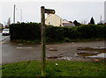 Wales Coast Path signpost, Chester Road, Flint