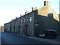 Terraced housing on Halifax Road (A646)