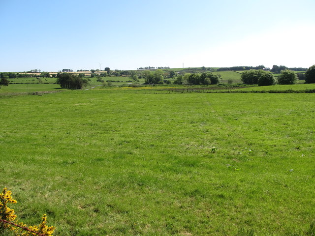 View NE across the Tullynawood Valley towards the Upper Darkley Road