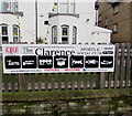 The Clarence Sports & Social Club activities banner, Newport