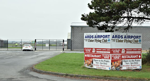 Newtownards Airport (entrance) (January 2017)