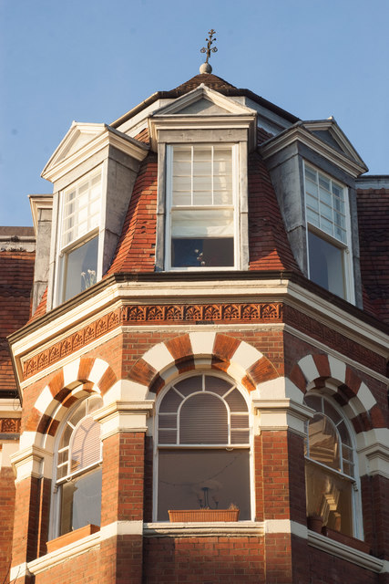 Dormer windows, Linden Mansions, Highgate