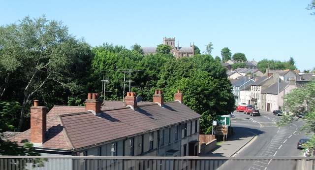 Houses on Irish Street (the A3) in Armagh