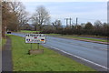 Petersfield town sign on The Causeway (B2070)