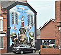 J3574 : Gertrude Street WW1 mural, Belfast (January 2017) by Albert Bridge