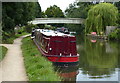 Narrowboats moored along the Grand Union Canal in Berkhamsted