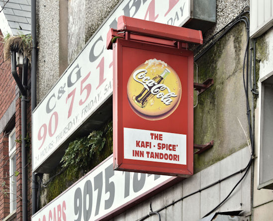 Old Coca-Cola sign, Belfast (January 2017)