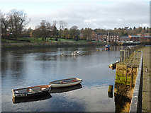 NS3975 : The River Leven at Dumbarton by Thomas Nugent