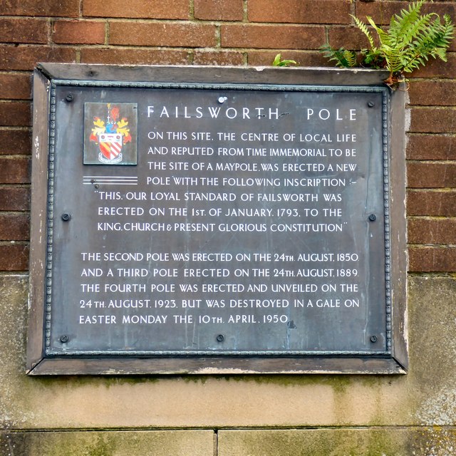 Failsworth Pole Plaque (West)