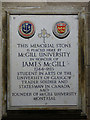 James McGill Memorial Stone