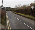 End of the 30mph speed limit, Haywicks Lane, Hardwicke