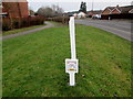 Oil pipeline marker, School Lane, Hardwicke