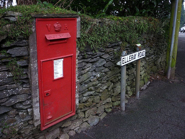 Victorian postbox, Windermere