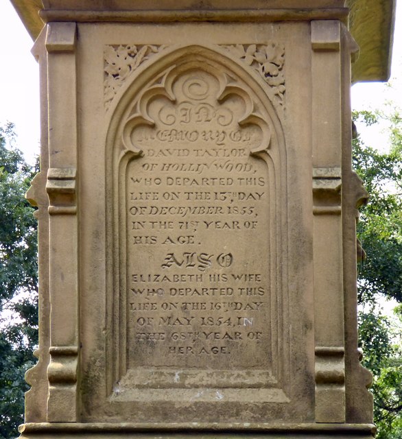 Taylor family tomb inscription 1