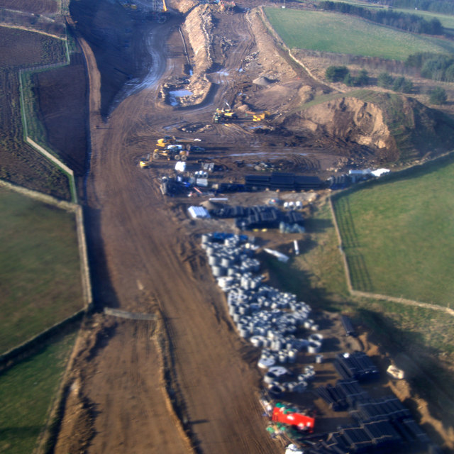 Building The Aberdeen Bypass Past Dyce,... © Mike Pennington ...