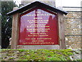 Church of St Peter and St Paul:   Nameboard