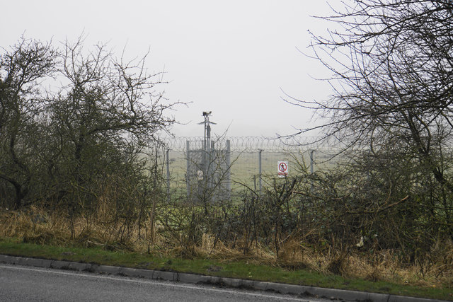 Boundary fence of RAF Menwith Hill