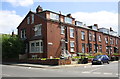 Houses of Parkfield Grove at Beeston Road junction