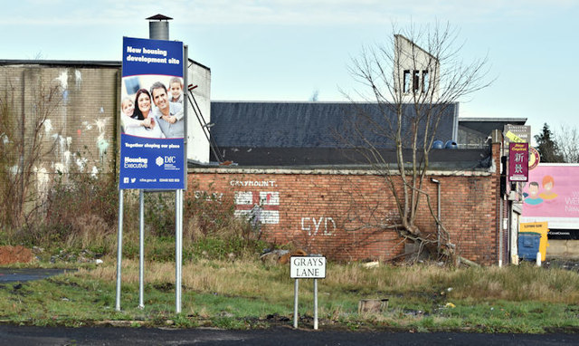 Vacant site, 792 Shore Road, Belfast (January 2017)