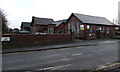 Woodfield Avenue side of Ysgol Croes Atti, Flint