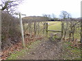 Footpath crosses field east of Lower Edburton Barn