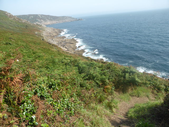 The coast path near Carn Barges