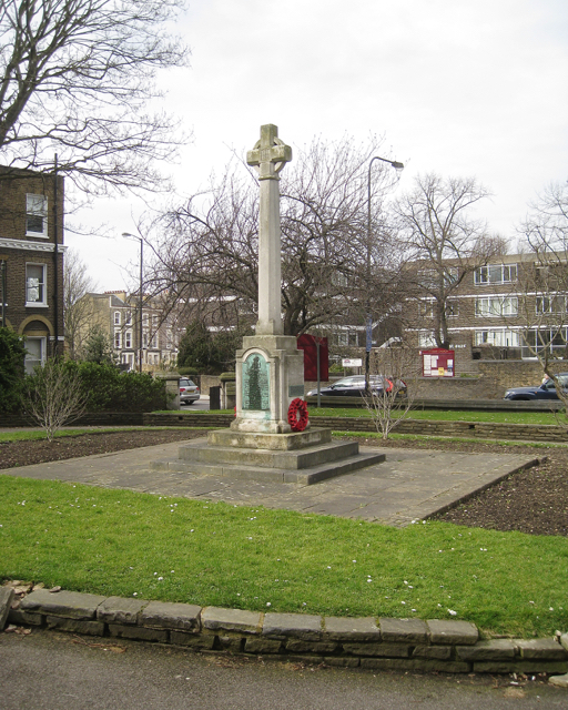 Memorial to the First Surrey Rifles, St Giles' churchyard, Camberwell Church Street, London