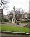 TQ3276 : Memorial to the First Surrey Rifles, St Giles' churchyard, Camberwell Church Street, London by Robin Stott