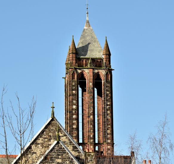 The Crescent Church tower, Belfast (February 2017)