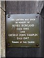 All Saints, Warlingham: external memorial (II)