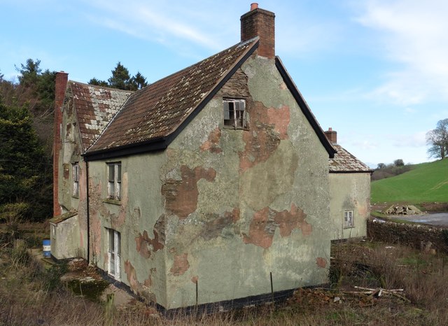 Dilapidated house near Lambridge Farm