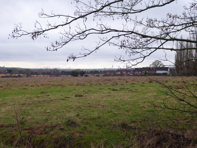 Former playing fields in Debden