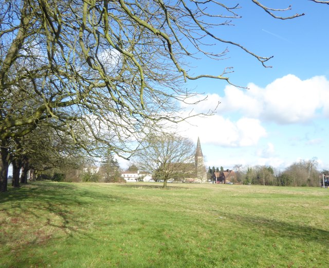 Looking towards All Saints Church on Woodford Green