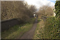 Kirklees Way crossing a disused railway