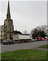 Queuing traffic on the A49 Ross Road, Hereford