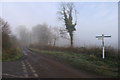 Road junction at Hawkmoor