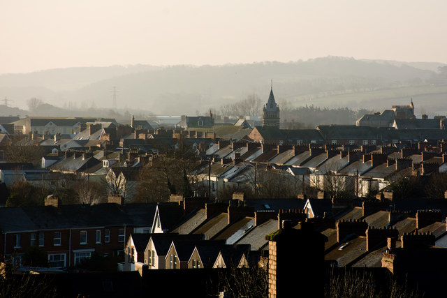 A view across Barnstaple from North Walk
