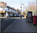 Pillarbox and BT phonebox in Runcorn town centre