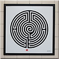 TQ2978 : Pimlico tube station - Labyrinth 105 by Mike Quinn