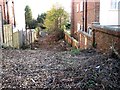 Entrance to development site, Dorset Road