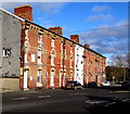 Row of three storey houses, New Road, Newtown