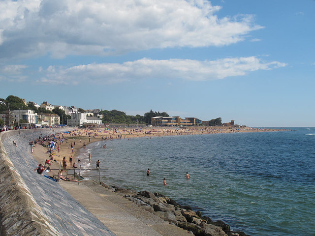 West end of Exmouth beach